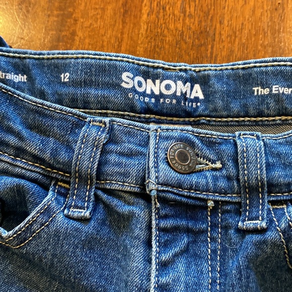 Old navy boys size 12 jeans 2 pairs 1 pair of Sonoma size 12 - Picture 5 of 5
